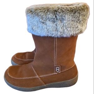 Ruby Faux Fur and Suede Sox-Tab Boots!